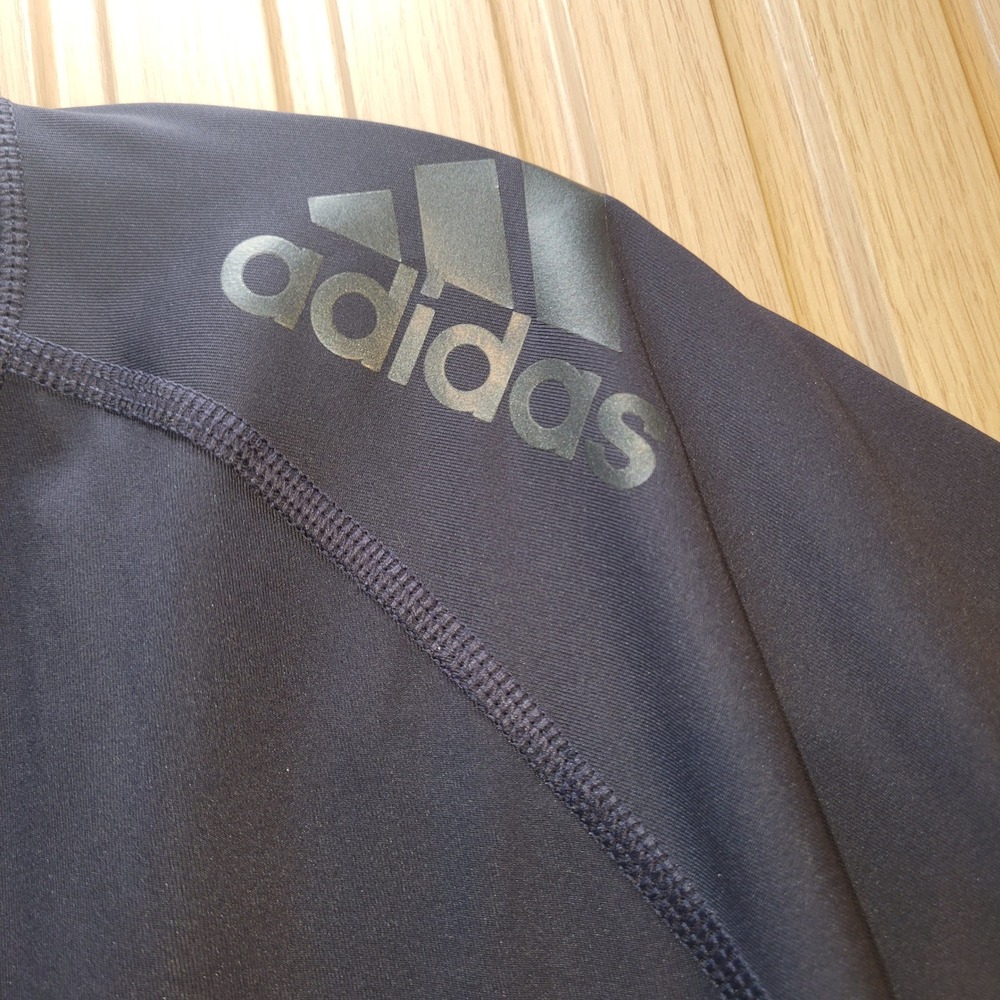 Adidas Alphaskin Climacool Mens XL Navy Blue Compression Short Sleeve Shirt - Picture 3 of 9